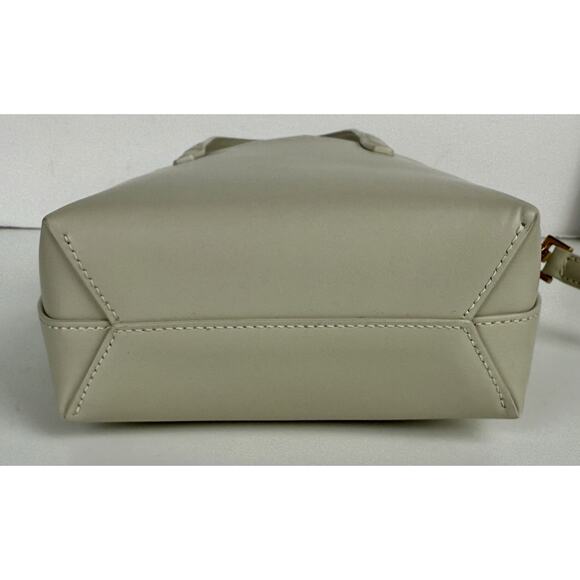 Saint Laurent Shopper Mini Tote Bag Cream Leather - Picture 5 of 6